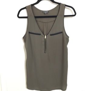 Olive Green Express Tank Top (Medium)